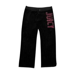 ★ Juicy Couture Y2K Velour Sweat Pants - Lounge Pants w/ Glitter Logo ★